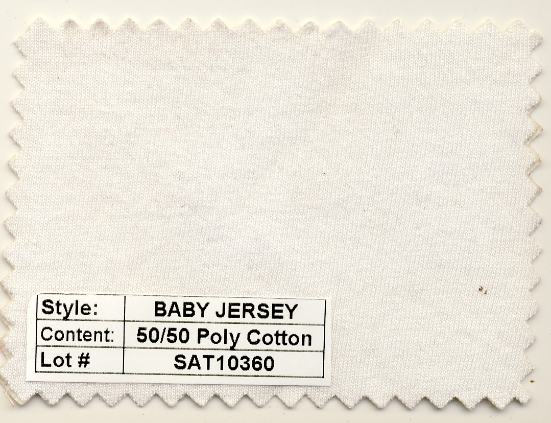 Baby Jersey 50/50 Poly Cotton